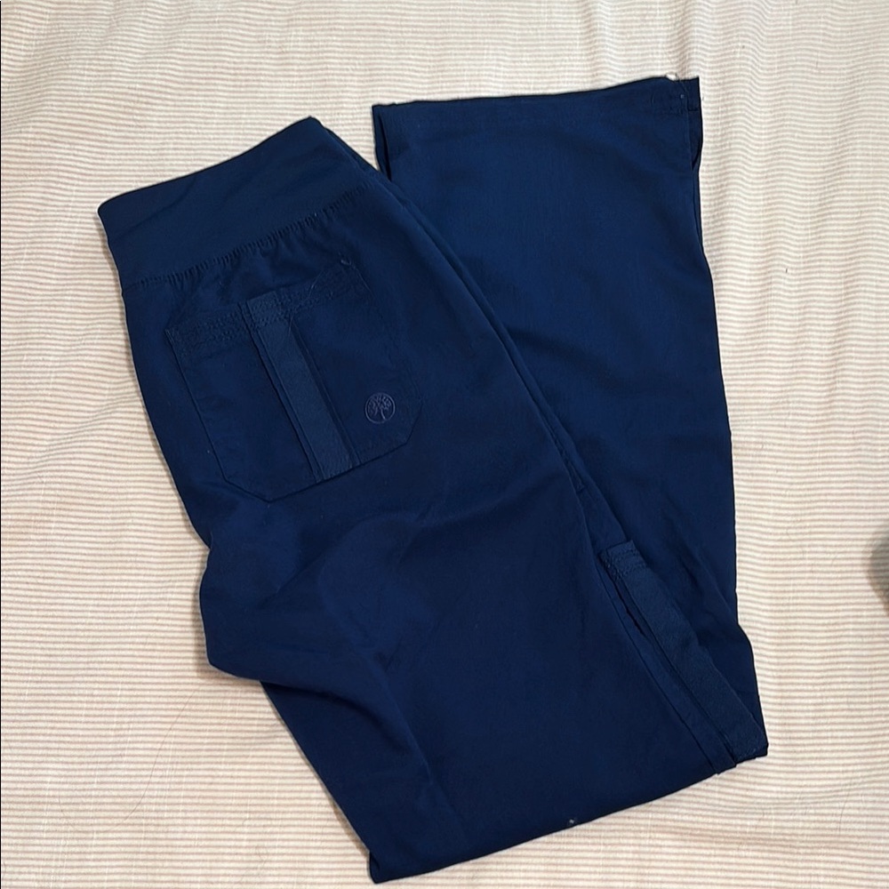 Healing Hands Purple Label Yoga Navy Blue Scrubs